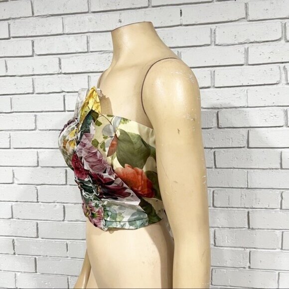 Geisha Designs Women’s Asymmetric Organza Corset Top - Picture 10 of 14